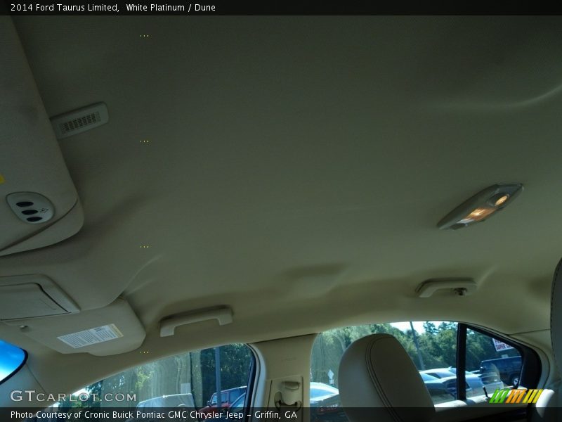 White Platinum / Dune 2014 Ford Taurus Limited