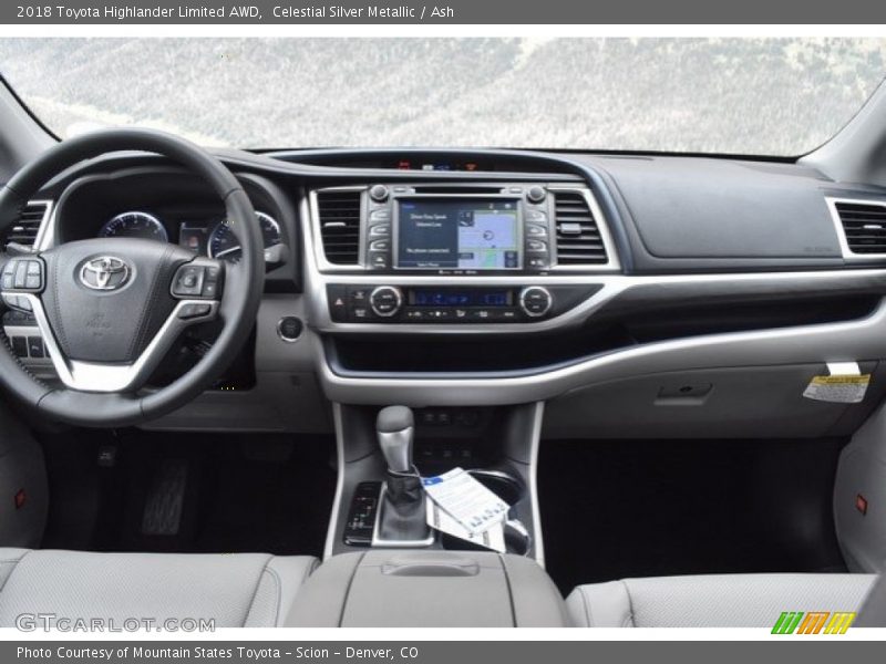 Celestial Silver Metallic / Ash 2018 Toyota Highlander Limited AWD