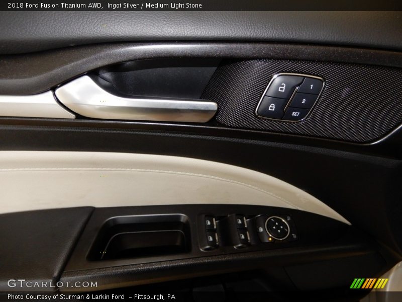 Ingot Silver / Medium Light Stone 2018 Ford Fusion Titanium AWD
