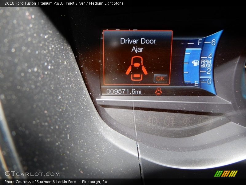 Ingot Silver / Medium Light Stone 2018 Ford Fusion Titanium AWD