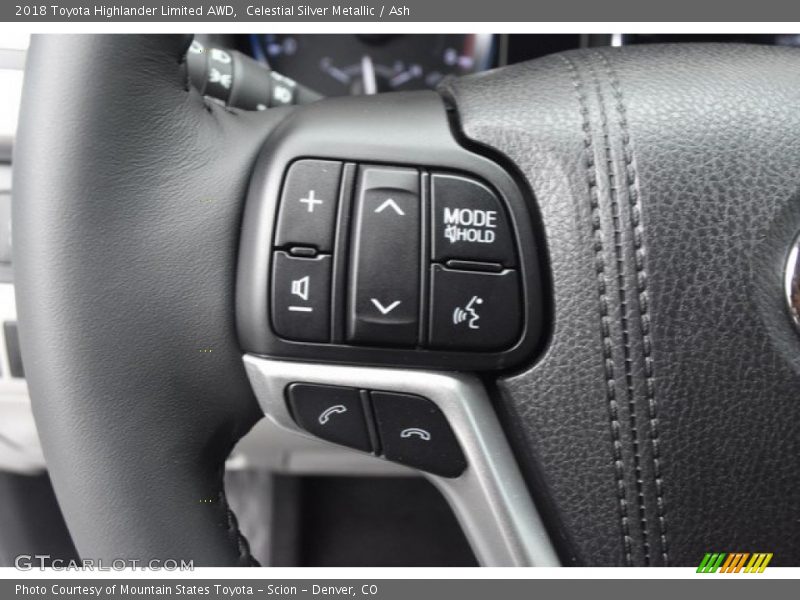 Celestial Silver Metallic / Ash 2018 Toyota Highlander Limited AWD