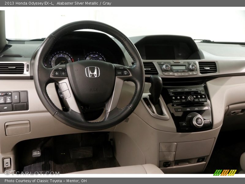 Alabaster Silver Metallic / Gray 2013 Honda Odyssey EX-L