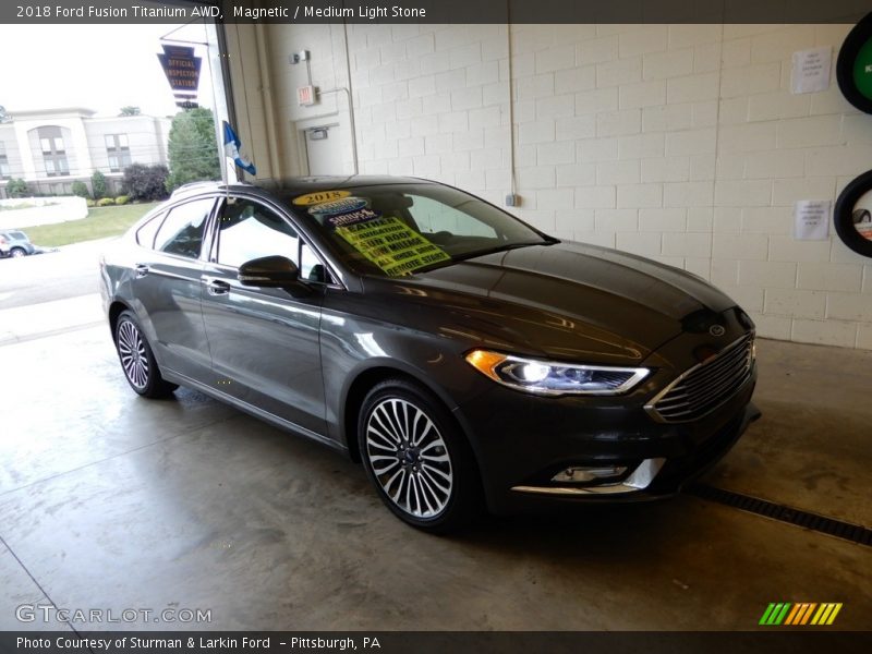 Magnetic / Medium Light Stone 2018 Ford Fusion Titanium AWD