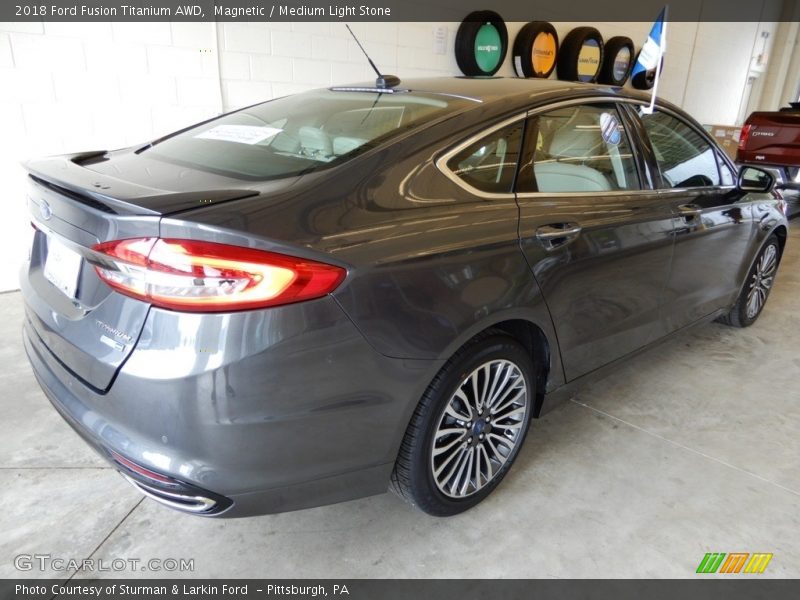 Magnetic / Medium Light Stone 2018 Ford Fusion Titanium AWD