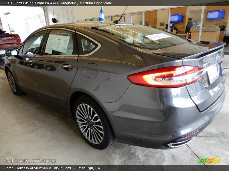 Magnetic / Medium Light Stone 2018 Ford Fusion Titanium AWD