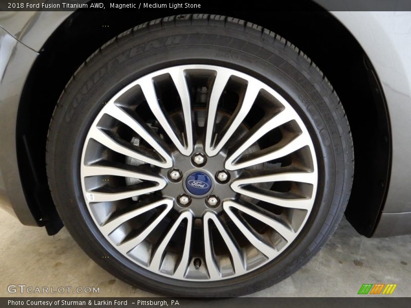 Magnetic / Medium Light Stone 2018 Ford Fusion Titanium AWD