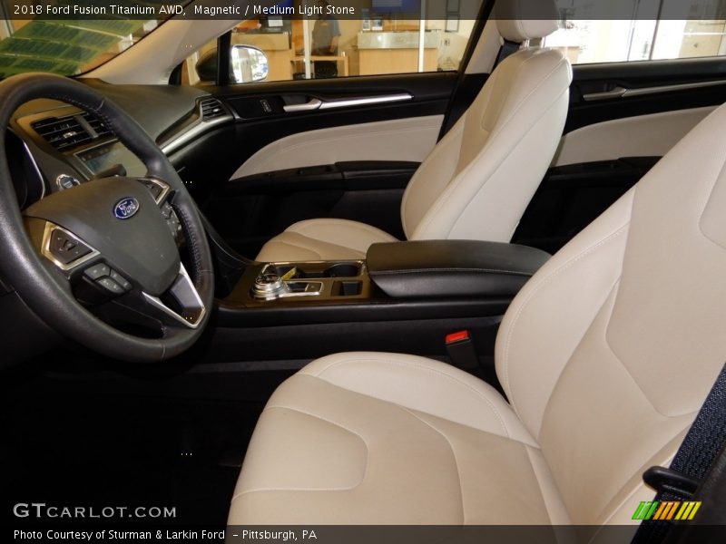 Magnetic / Medium Light Stone 2018 Ford Fusion Titanium AWD