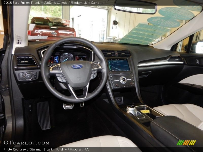 Magnetic / Medium Light Stone 2018 Ford Fusion Titanium AWD