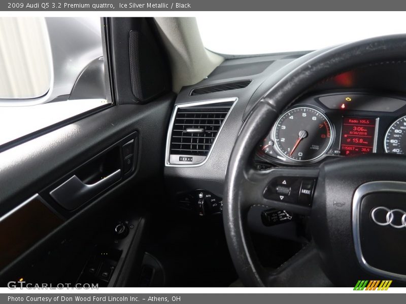 Ice Silver Metallic / Black 2009 Audi Q5 3.2 Premium quattro