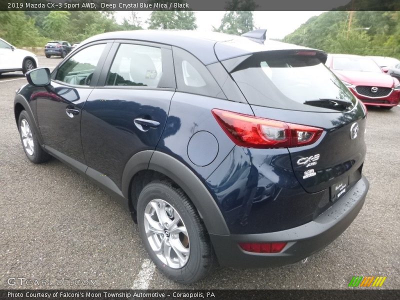 Deep Crystal Blue Mica / Black 2019 Mazda CX-3 Sport AWD