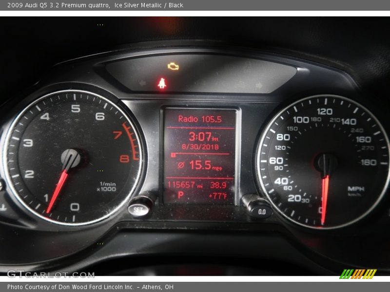 Ice Silver Metallic / Black 2009 Audi Q5 3.2 Premium quattro