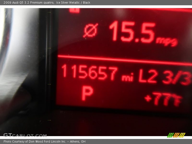 Ice Silver Metallic / Black 2009 Audi Q5 3.2 Premium quattro