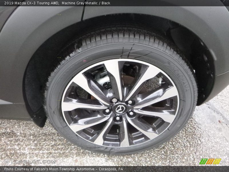 Machine Gray Metallic / Black 2019 Mazda CX-3 Touring AWD
