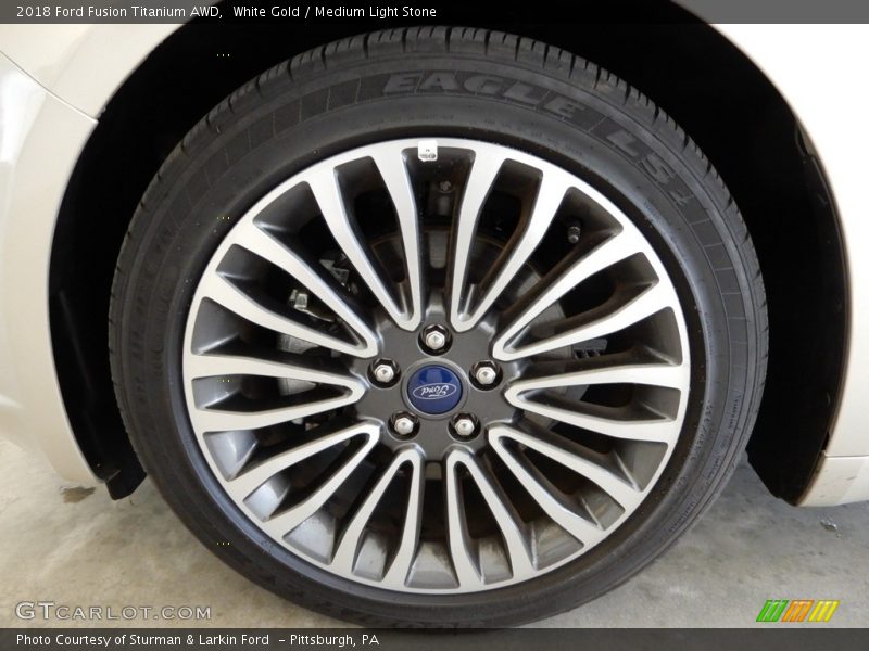 White Gold / Medium Light Stone 2018 Ford Fusion Titanium AWD