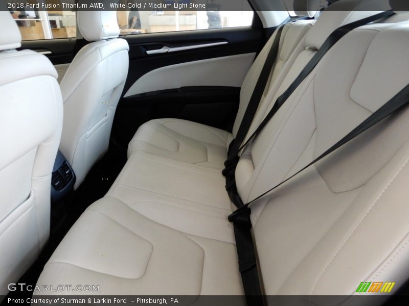 White Gold / Medium Light Stone 2018 Ford Fusion Titanium AWD