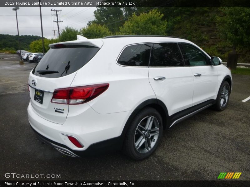 Monaco White / Black 2019 Hyundai Santa Fe XL Limited Ultimate AWD