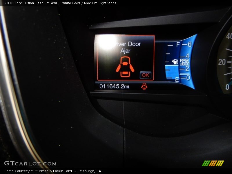 White Gold / Medium Light Stone 2018 Ford Fusion Titanium AWD