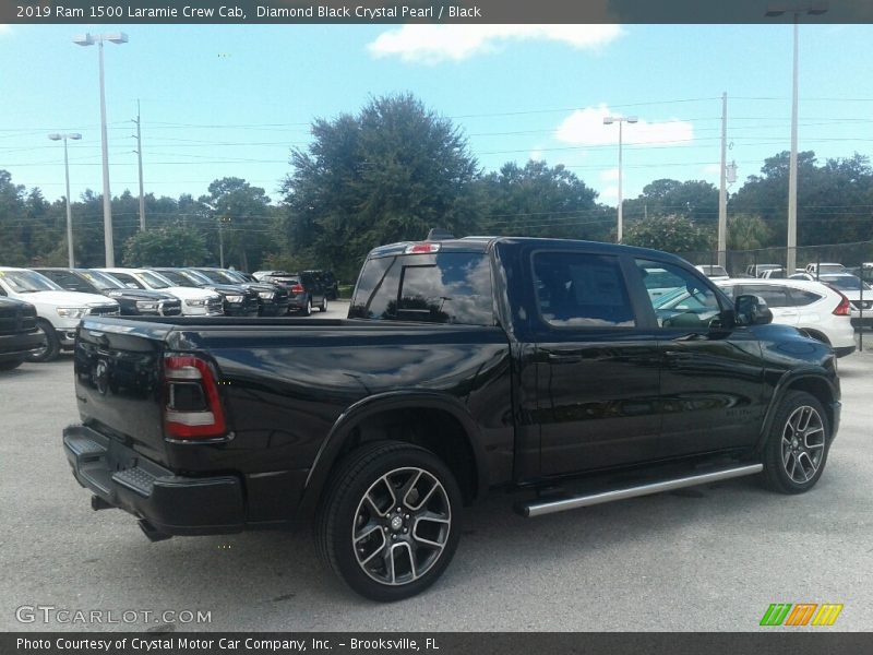 Diamond Black Crystal Pearl / Black 2019 Ram 1500 Laramie Crew Cab