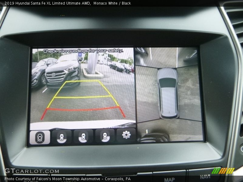 Monaco White / Black 2019 Hyundai Santa Fe XL Limited Ultimate AWD