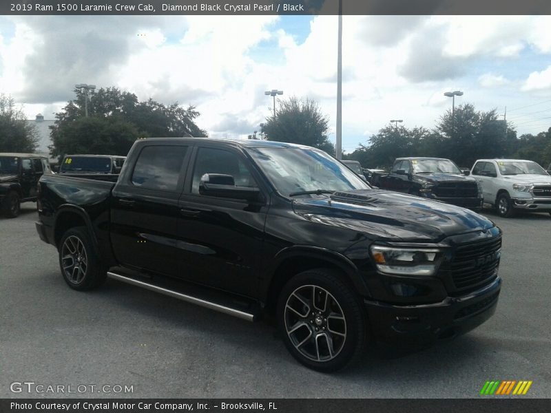 Diamond Black Crystal Pearl / Black 2019 Ram 1500 Laramie Crew Cab