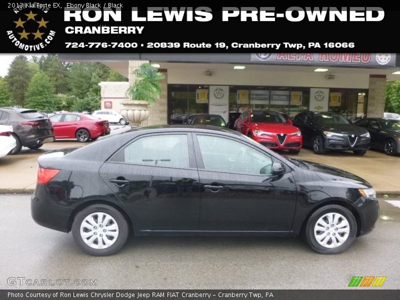 Ebony Black / Black 2013 Kia Forte EX