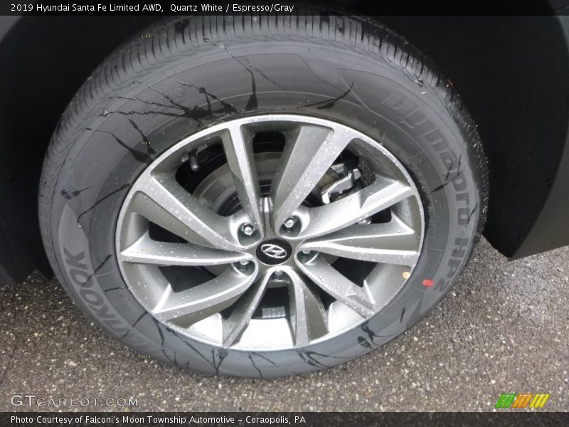 Quartz White / Espresso/Gray 2019 Hyundai Santa Fe Limited AWD