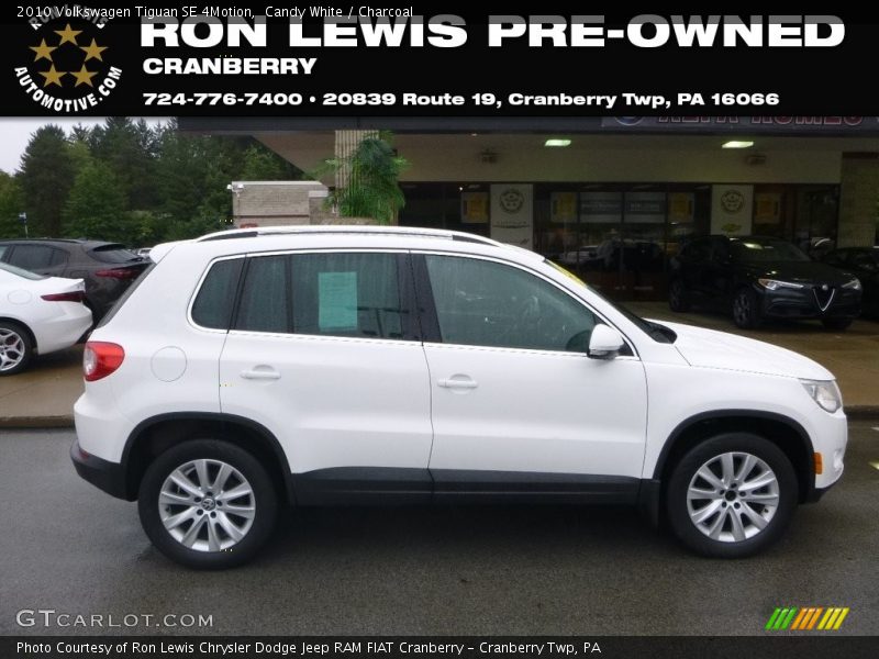 Candy White / Charcoal 2010 Volkswagen Tiguan SE 4Motion