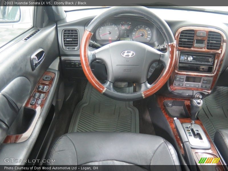 Ebony Black / Black 2003 Hyundai Sonata LX V6