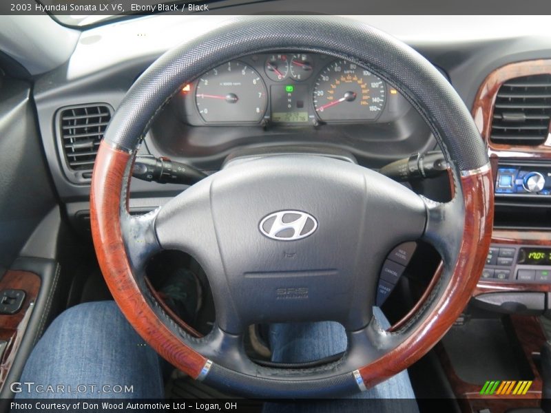 Ebony Black / Black 2003 Hyundai Sonata LX V6