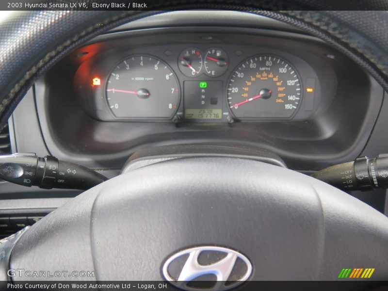 Ebony Black / Black 2003 Hyundai Sonata LX V6