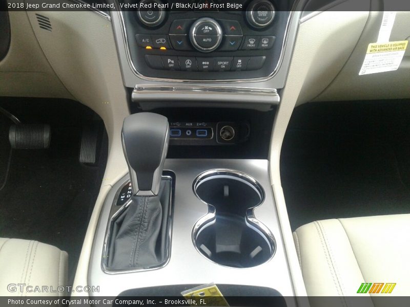 Velvet Red Pearl / Black/Light Frost Beige 2018 Jeep Grand Cherokee Limited