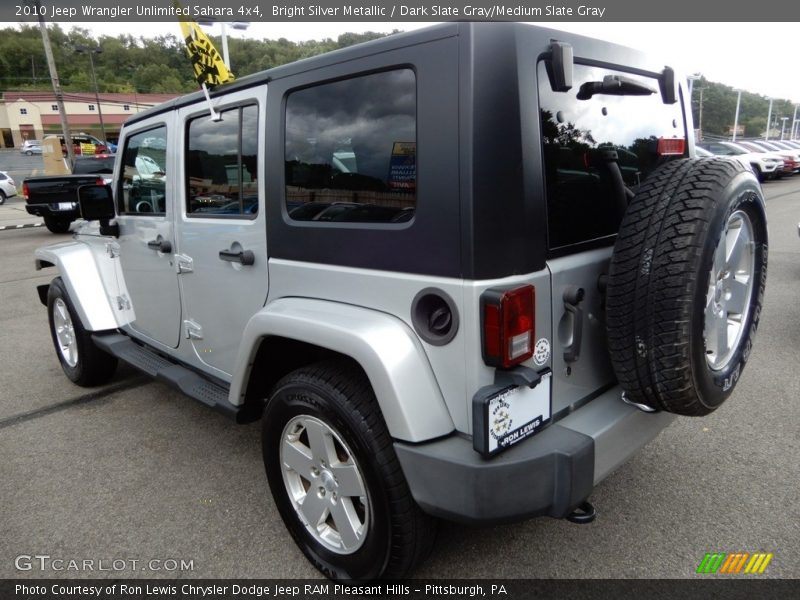 Bright Silver Metallic / Dark Slate Gray/Medium Slate Gray 2010 Jeep Wrangler Unlimited Sahara 4x4