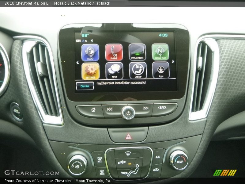 Mosaic Black Metallic / Jet Black 2018 Chevrolet Malibu LT