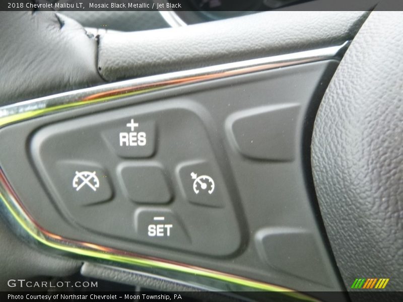 Mosaic Black Metallic / Jet Black 2018 Chevrolet Malibu LT