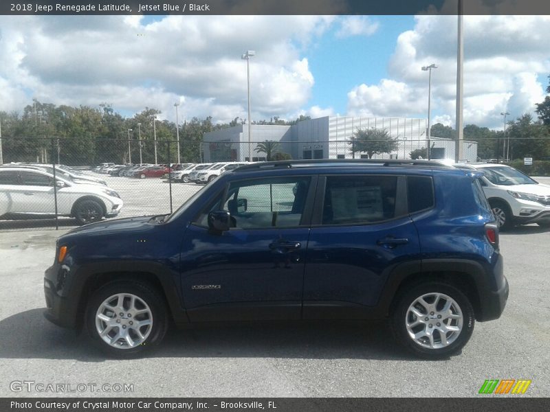 Jetset Blue / Black 2018 Jeep Renegade Latitude