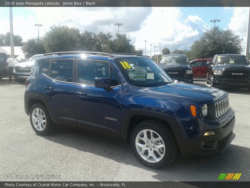 Jetset Blue / Black 2018 Jeep Renegade Latitude