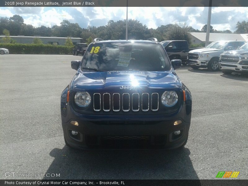 Jetset Blue / Black 2018 Jeep Renegade Latitude