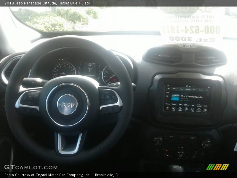 Jetset Blue / Black 2018 Jeep Renegade Latitude