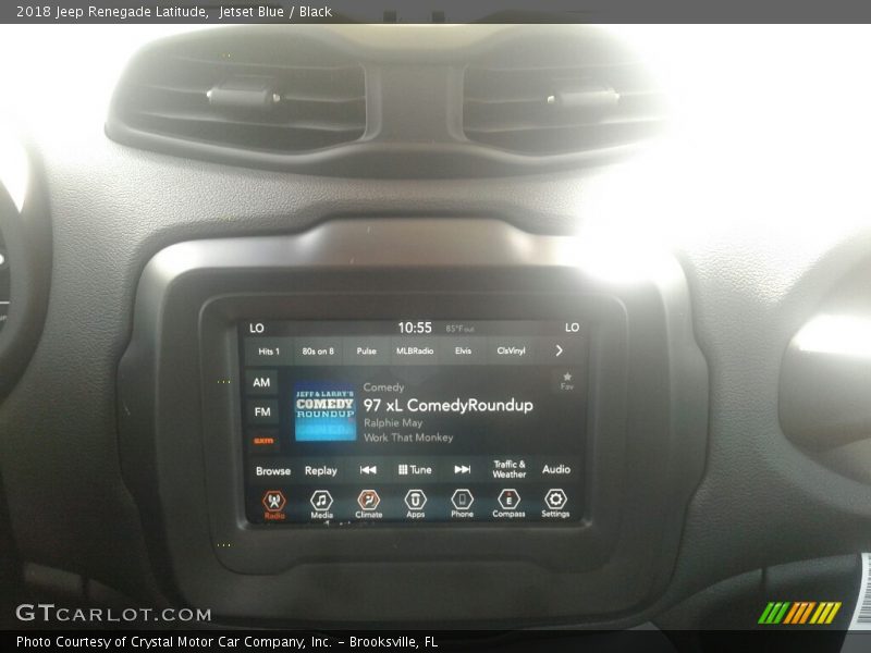 Jetset Blue / Black 2018 Jeep Renegade Latitude