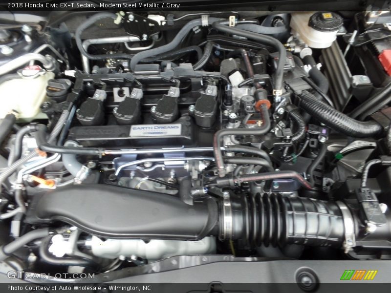Modern Steel Metallic / Gray 2018 Honda Civic EX-T Sedan