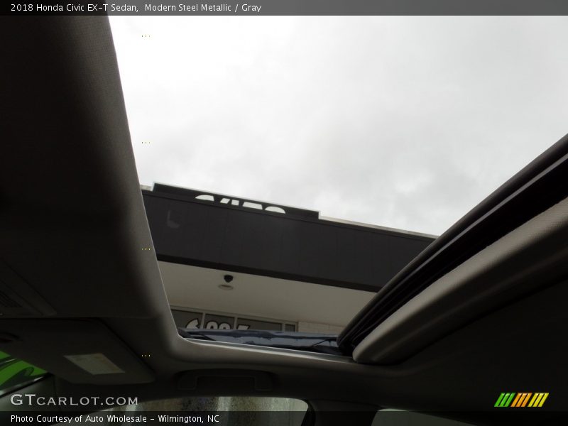 Modern Steel Metallic / Gray 2018 Honda Civic EX-T Sedan