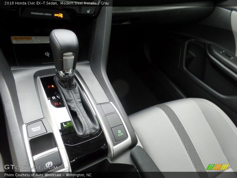 Modern Steel Metallic / Gray 2018 Honda Civic EX-T Sedan
