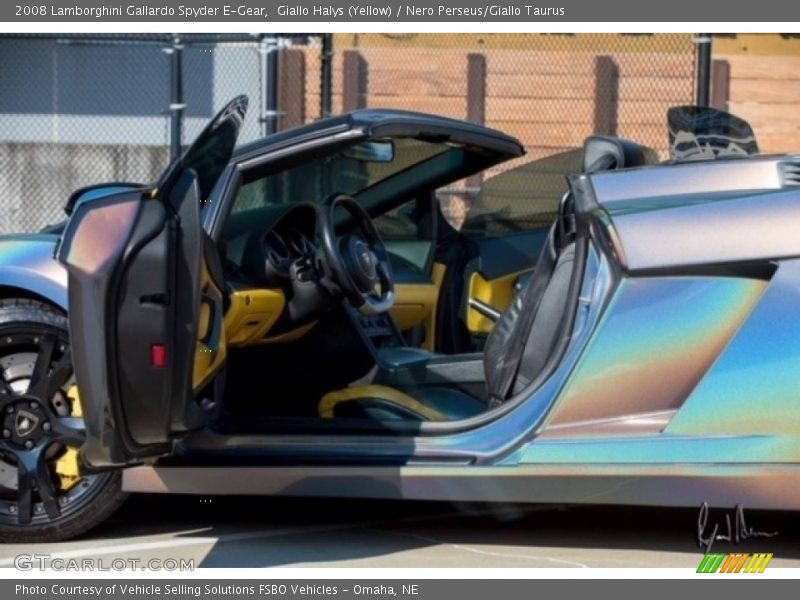 Giallo Halys (Yellow) / Nero Perseus/Giallo Taurus 2008 Lamborghini Gallardo Spyder E-Gear