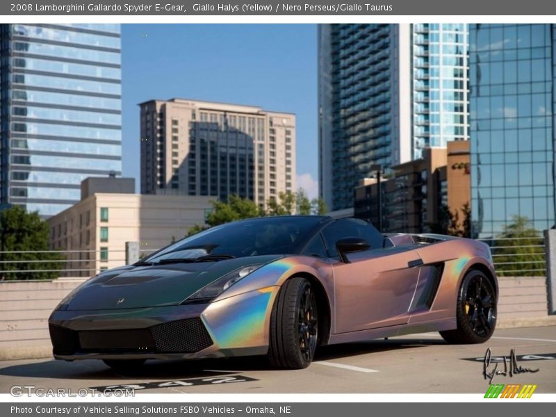 Giallo Halys (Yellow) / Nero Perseus/Giallo Taurus 2008 Lamborghini Gallardo Spyder E-Gear