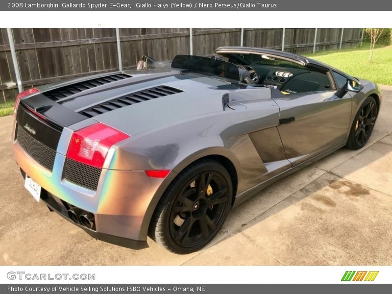 Giallo Halys (Yellow) / Nero Perseus/Giallo Taurus 2008 Lamborghini Gallardo Spyder E-Gear