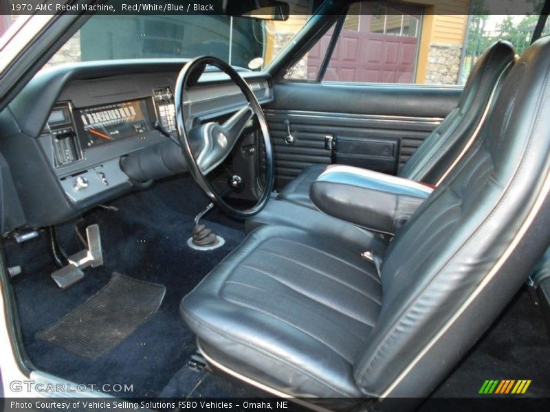  1970 Rebel Machine Black Interior