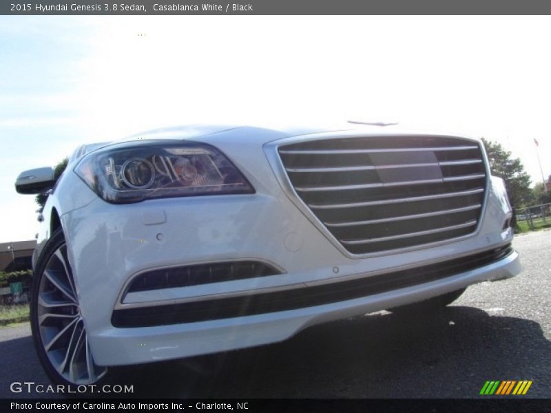 Casablanca White / Black 2015 Hyundai Genesis 3.8 Sedan