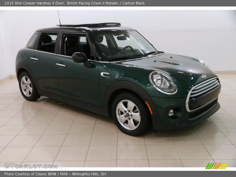 British Racing Green II Metallic / Carbon Black 2015 Mini Cooper Hardtop 4 Door