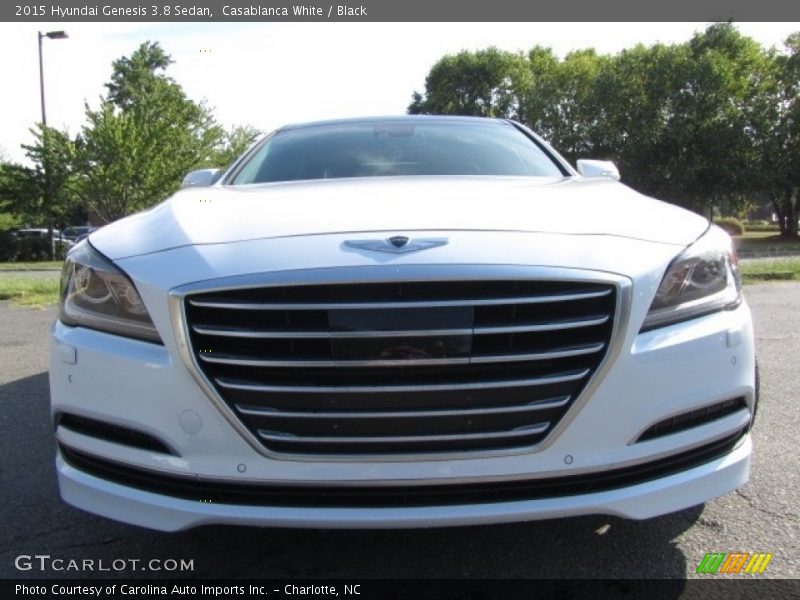 Casablanca White / Black 2015 Hyundai Genesis 3.8 Sedan