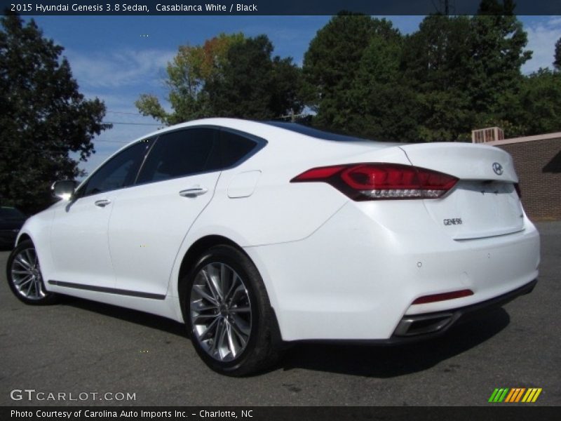 Casablanca White / Black 2015 Hyundai Genesis 3.8 Sedan